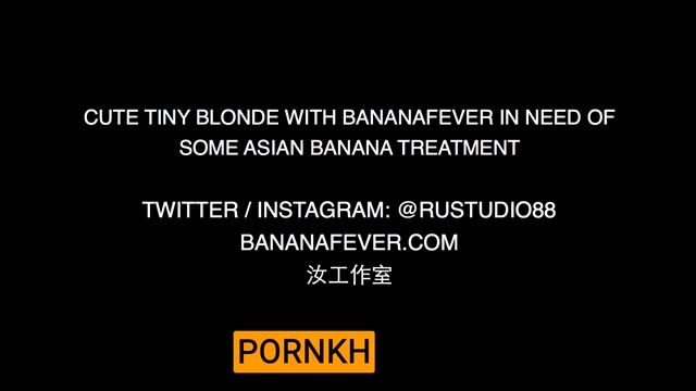 Tiny Blonde Kiara Cole With BananaFever In Need Of Cambodian Banana Treatment